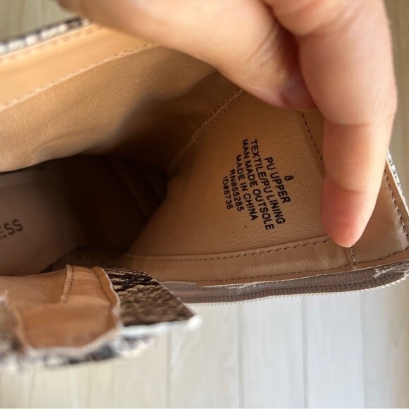 Express Snake Print Vegan Leather Boots 8 - Picture 14 of 14